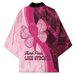 Breast Cancer Awareness Kimono Party Like A Survivor - Pink African Pattern