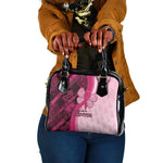 Breast Cancer Awareness Shoulder Handbag Think Pink - African Pattern - African Pride