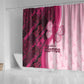 Breast Cancer Awareness Shower Curtain Think Pink - African Pattern - African Pride