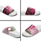 Breast Cancer Awareness Slide Sandals Party Like A Survivor - Pink African Pattern