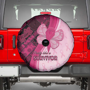 Breast Cancer Awareness Spare Tire Cover Think Pink - African Pattern - African Pride
