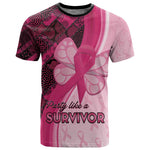 Breast Cancer Awareness T shirt Think Pink - African Pattern - African Pride