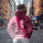Breast Cancer Awareness Zip Hoodie Think Pink - African Pattern - African Pride