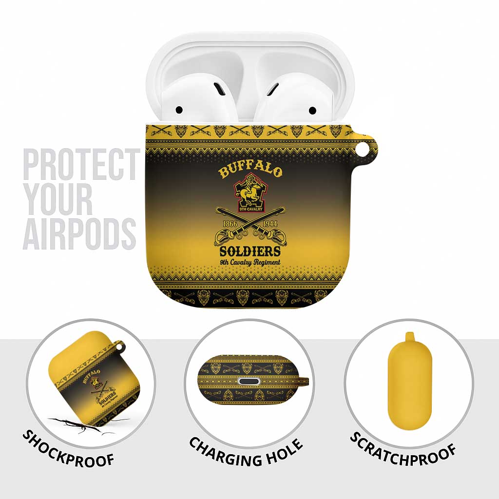 Buffalo Soldiers Christmas AirPods Case 9th Cavalry Regiment