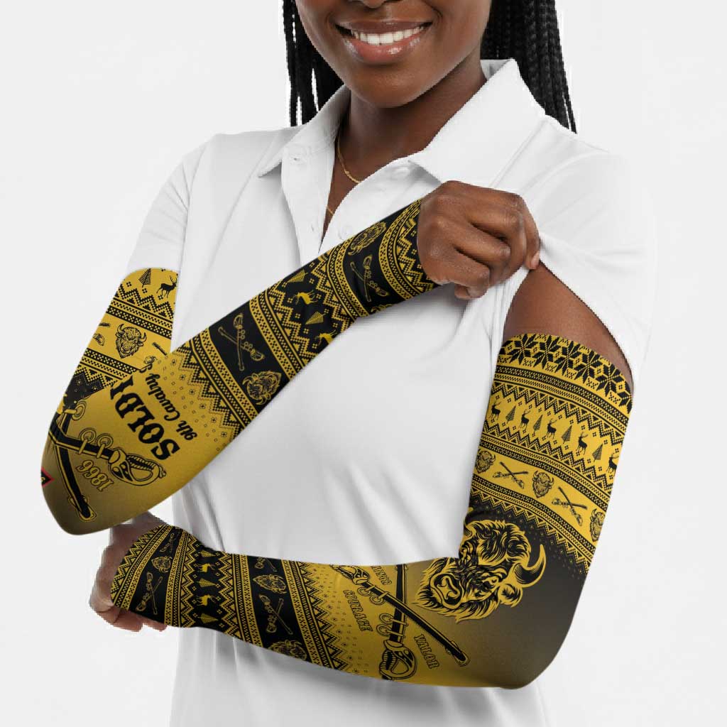 Buffalo Soldiers Christmas Arm Sleeves 9th Cavalry Regiment