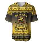 Afro Christmas Buffalo Soldiers Baseball Jersey 9th Cavalry Regiment - African Pride