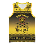 Afro Christmas Buffalo Soldiers Basketball Jersey 9th Cavalry Regiment LT15