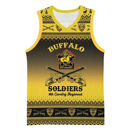Afro Christmas Buffalo Soldiers Basketball Jersey 9th Cavalry Regiment LT15