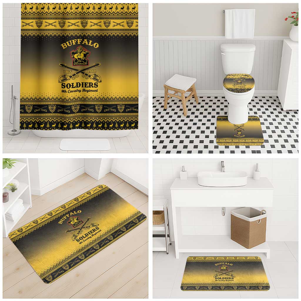 Buffalo Soldiers Christmas Bathroom Set 9th Cavalry Regiment