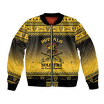 Afro Christmas Buffalo Soldiers Bomber Jacket 9th Cavalry Regiment - African Pride