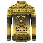 Buffalo Soldiers Christmas Button Sweatshirt 9th Cavalry Regiment