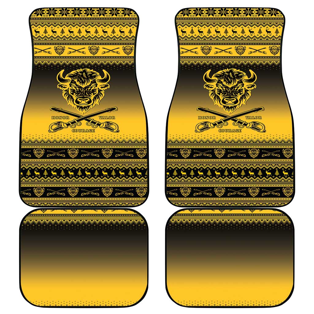 Afro Christmas Buffalo Soldiers Car Mats 9th Cavalry Regiment - African Pride