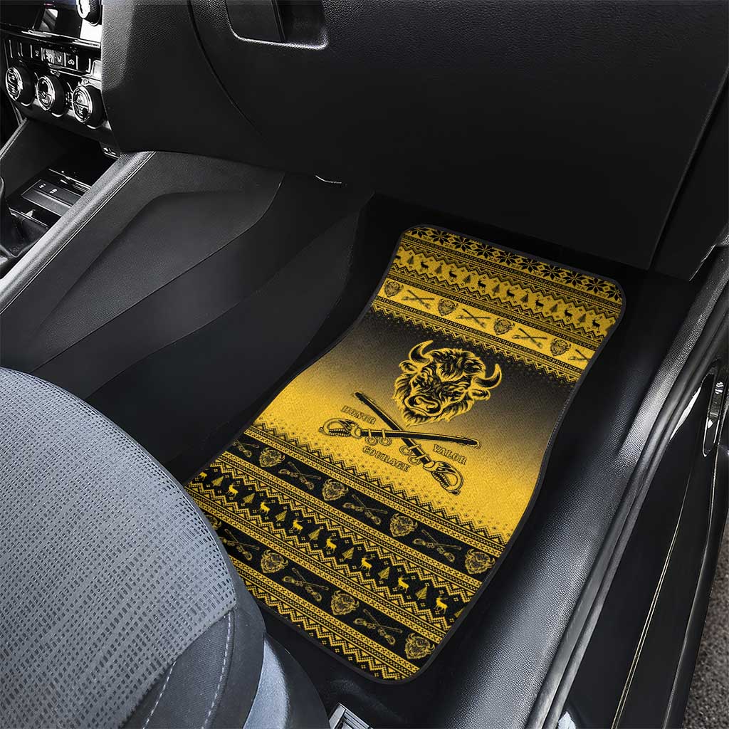 Afro Christmas Buffalo Soldiers Car Mats 9th Cavalry Regiment - African Pride