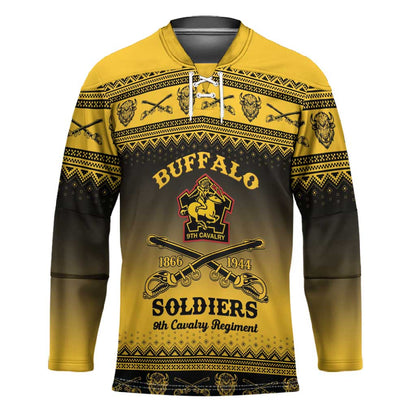 Buffalo Soldiers Christmas Hockey Jersey 9th Cavalry Regiment