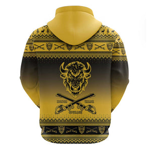 Afro Christmas Buffalo Soldiers Hoodie 9th Cavalry Regiment - African Pride