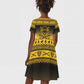 Afro Christmas Buffalo Soldiers Kid Short Sleeve Dress 9th Cavalry Regiment - African Pride