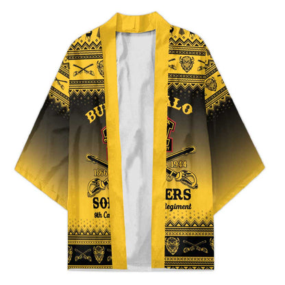 Buffalo Soldiers Christmas Kimono 9th Cavalry Regiment