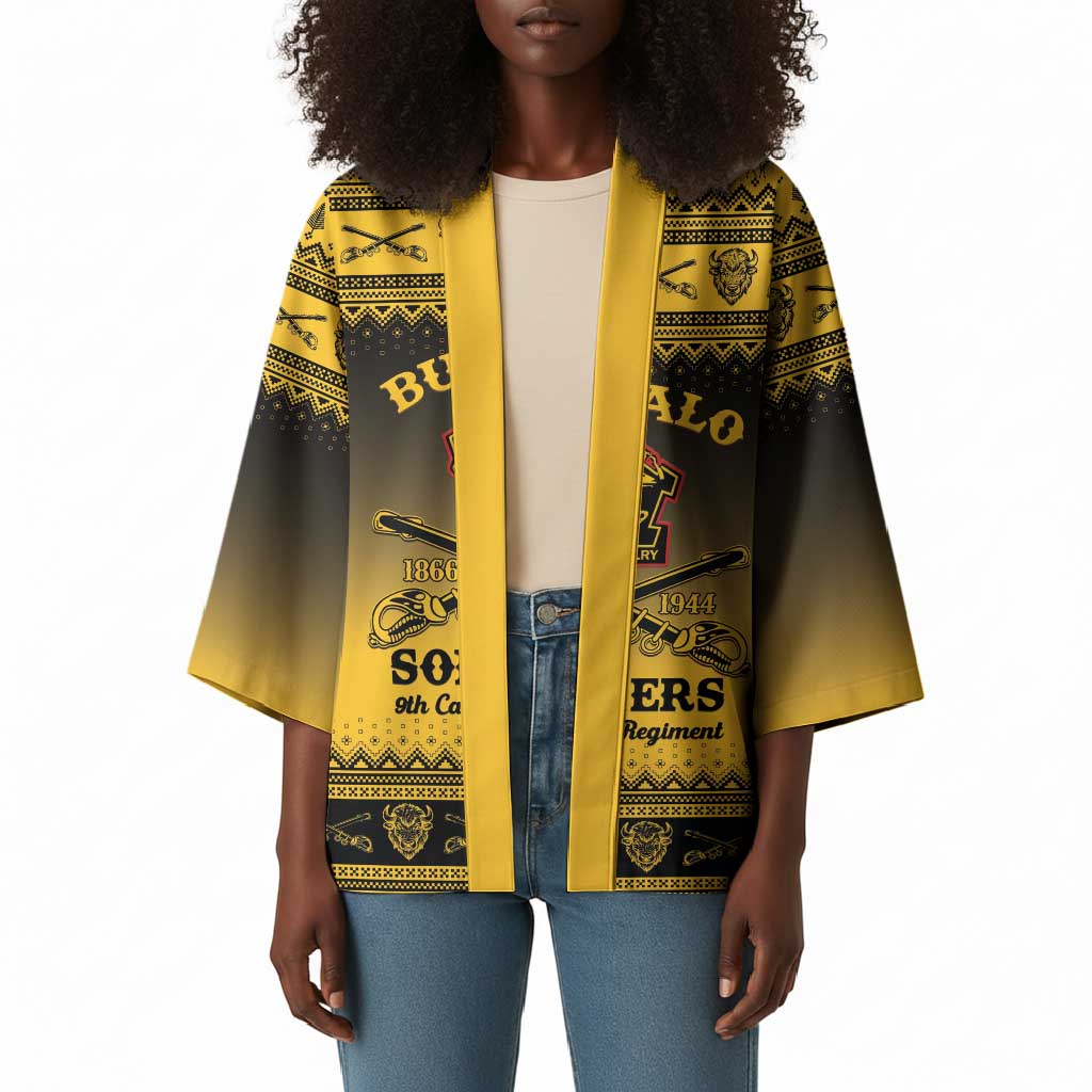 Buffalo Soldiers Christmas Kimono 9th Cavalry Regiment