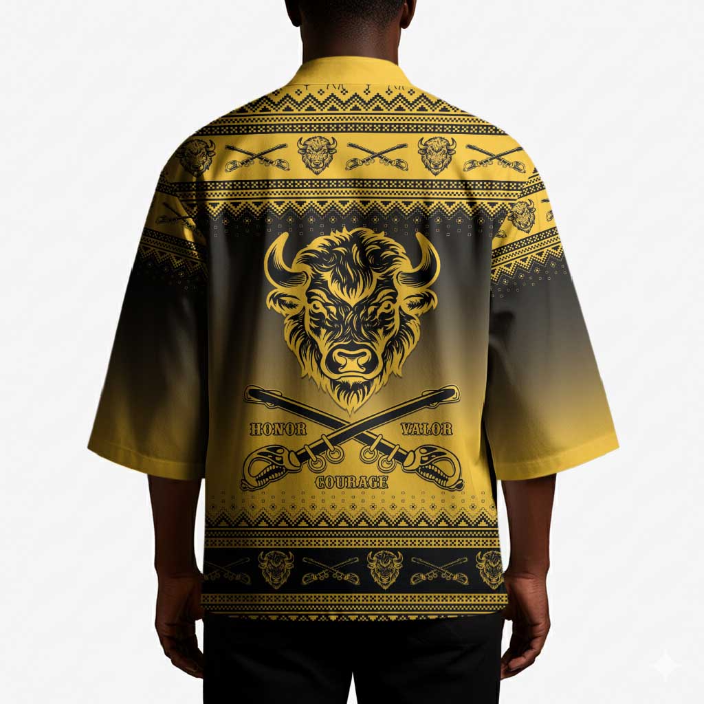 Buffalo Soldiers Christmas Kimono 9th Cavalry Regiment