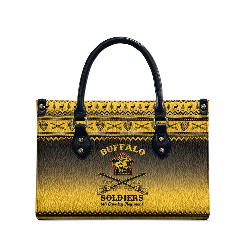 Buffalo Soldiers Christmas Leather Bag 9th Cavalry Regiment