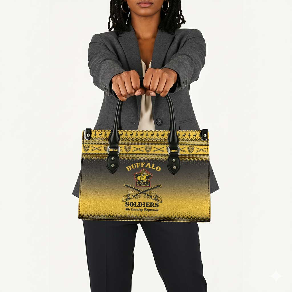 Buffalo Soldiers Christmas Leather Bag 9th Cavalry Regiment