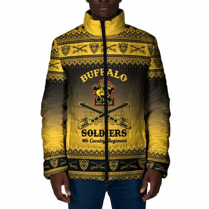 Buffalo Soldiers Christmas Padded Jacket 9th Cavalry Regiment