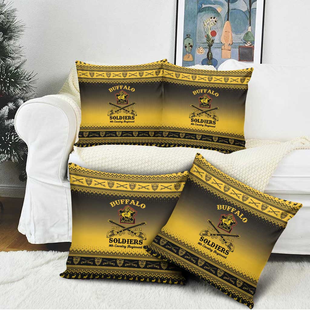 Buffalo Soldiers Christmas Pillow Cover 9th Cavalry Regiment