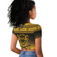 Afro Christmas Buffalo Soldiers Raglan Cropped T shirt 9th Cavalry Regiment - African Pride