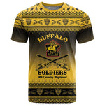 Afro Christmas Buffalo Soldiers T shirt 9th Cavalry Regiment - African Pride