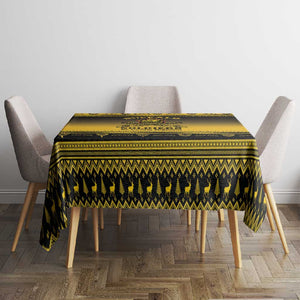 Afro Christmas Buffalo Soldiers Tablecloth 9th Cavalry Regiment - African Pride