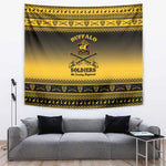 Afro Christmas Buffalo Soldiers Tapestry 9th Cavalry Regiment - African Pride