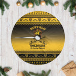 Afro Christmas Buffalo Soldiers Tree Skirt 9th Cavalry Regiment - African Pride
