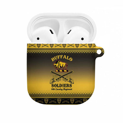 Buffalo Soldiers Christmas AirPods Case 10th Cavalry Regiment