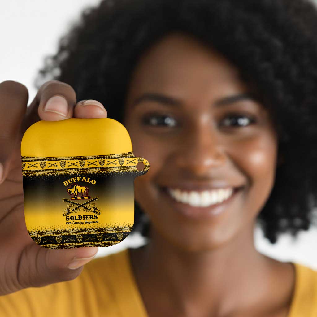 Buffalo Soldiers Christmas AirPods Case 10th Cavalry Regiment