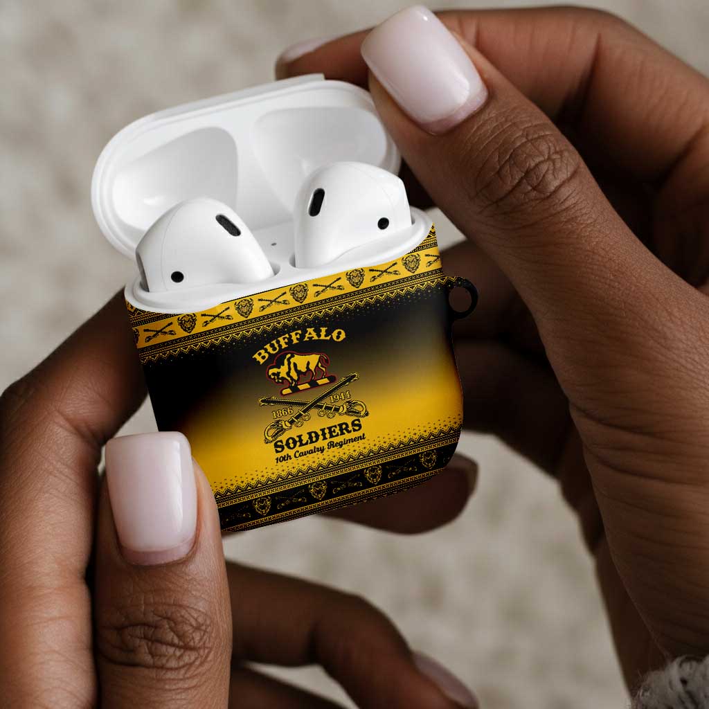 Buffalo Soldiers Christmas AirPods Case 10th Cavalry Regiment
