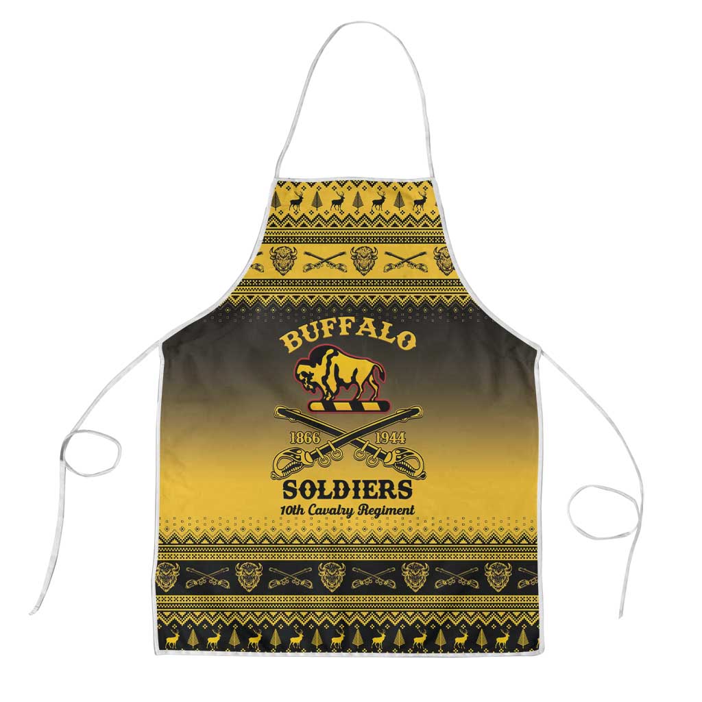 Buffalo Soldiers Christmas Apron 10th Cavalry Regiment