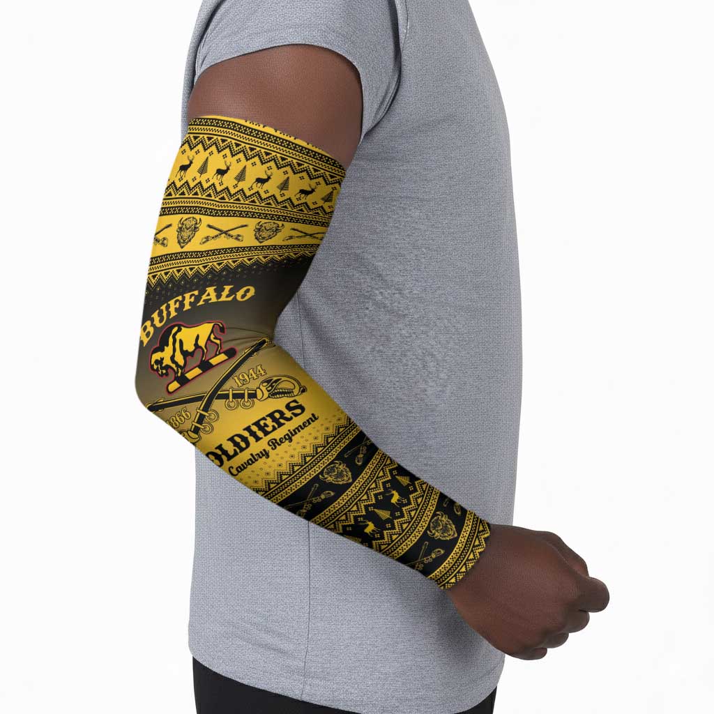 Buffalo Soldiers Christmas Arm Sleeves 10th Cavalry Regiment