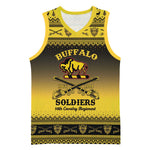 Afro Christmas Buffalo Soldiers Basketball Jersey 10th Cavalry Regiment LT15