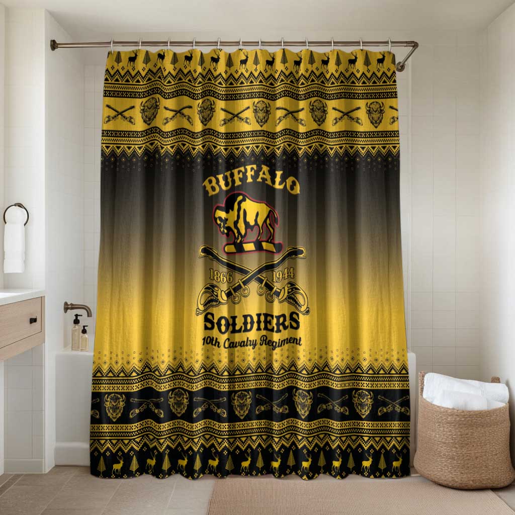 Buffalo Soldiers Christmas Bathroom Set 10th Cavalry Regiment