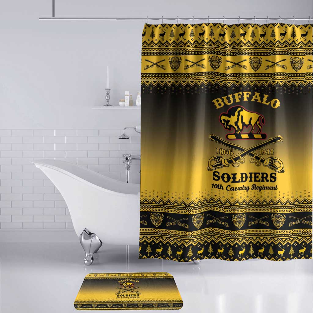 Buffalo Soldiers Christmas Bathroom Set 10th Cavalry Regiment