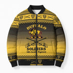 Buffalo Soldiers Christmas Bomber Puffer Jacket 10th Cavalry Regiment