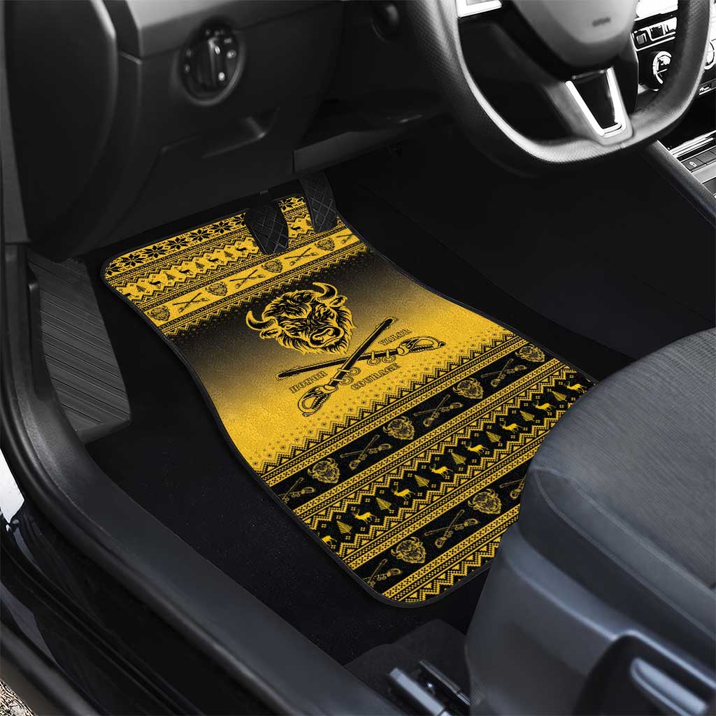 Afro Christmas Buffalo Soldiers Car Mats 10th Cavalry Regiment - African Pride
