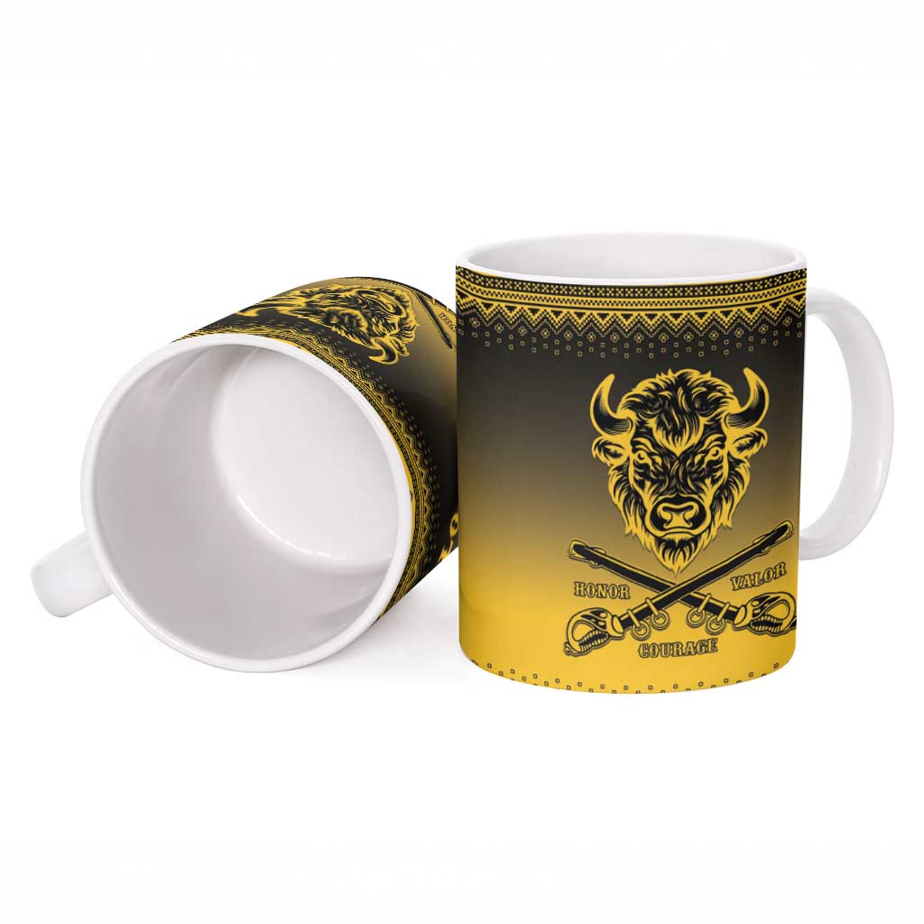 Buffalo Soldiers Christmas Ceramic Mug 10th Cavalry Regiment