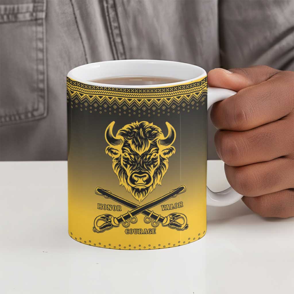 Buffalo Soldiers Christmas Ceramic Mug 10th Cavalry Regiment