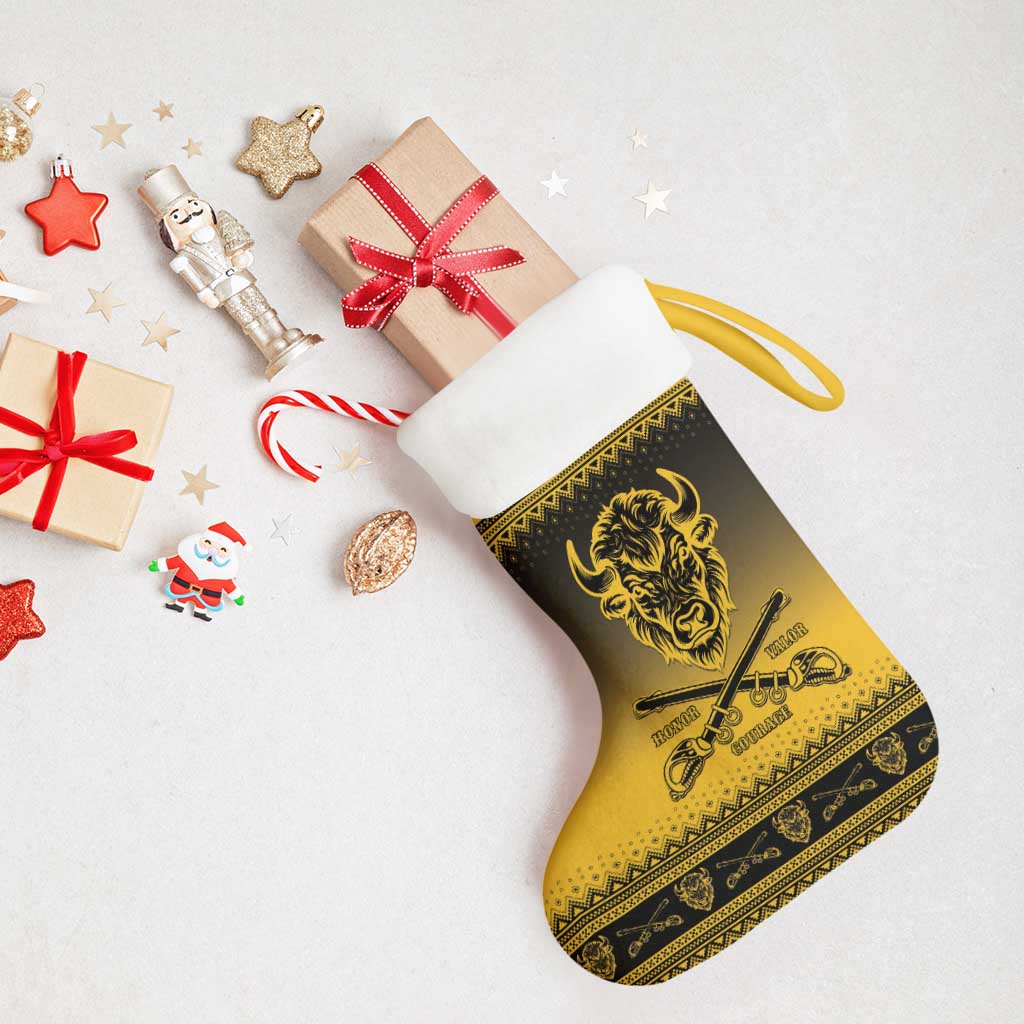 Afro Christmas Buffalo Soldiers Christmas Stocking 10th Cavalry Regiment - African Pride