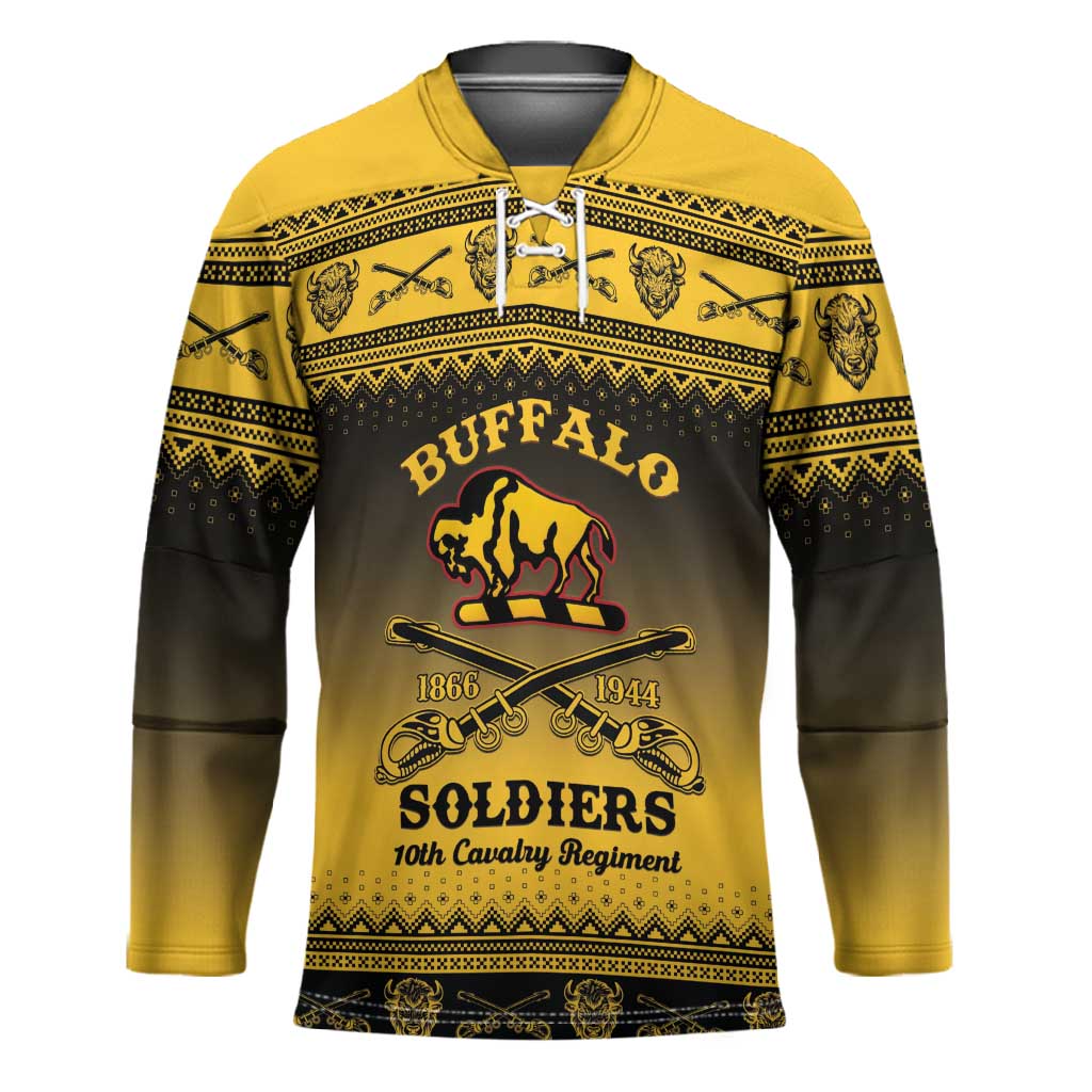 Buffalo Soldiers Christmas Hockey Jersey 10th Cavalry Regiment