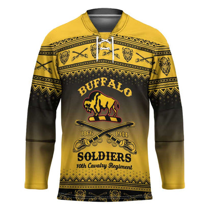 Buffalo Soldiers Christmas Hockey Jersey 10th Cavalry Regiment