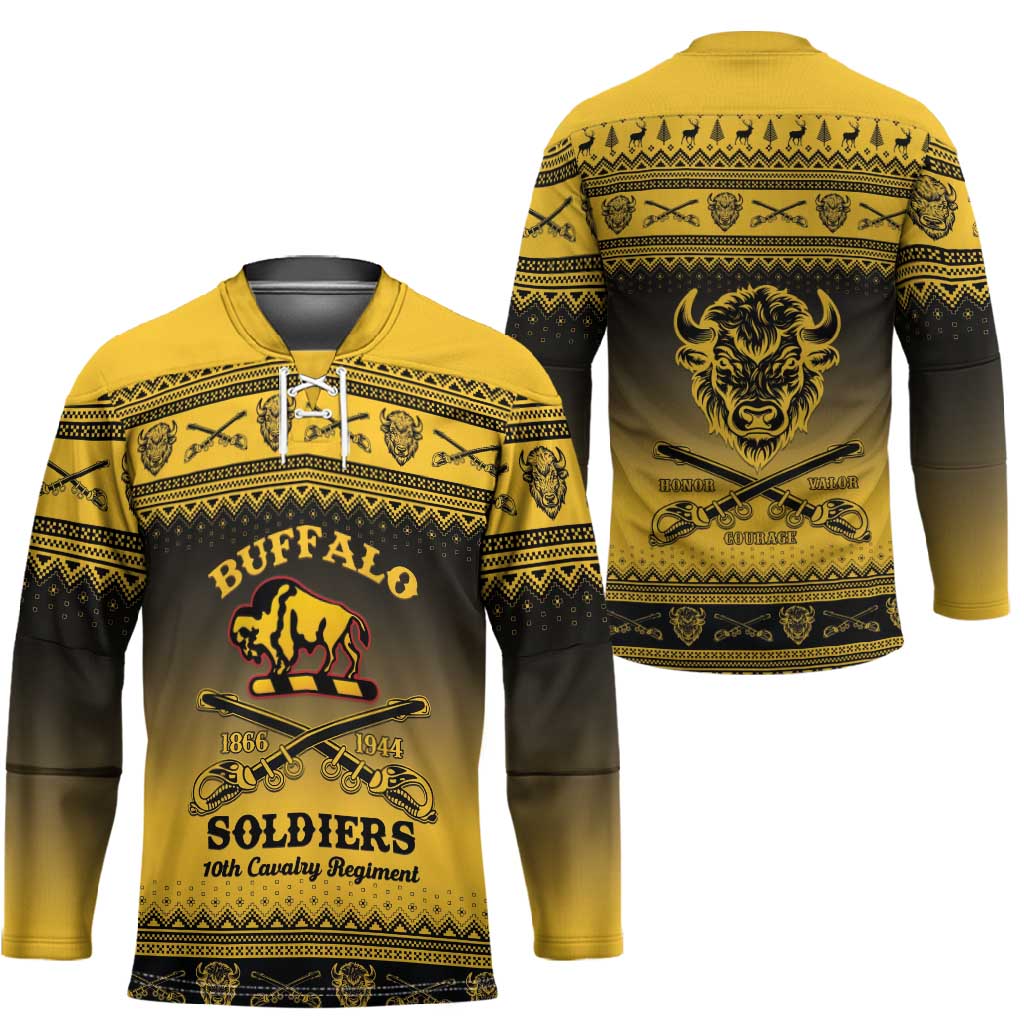 Buffalo Soldiers Christmas Hockey Jersey 10th Cavalry Regiment