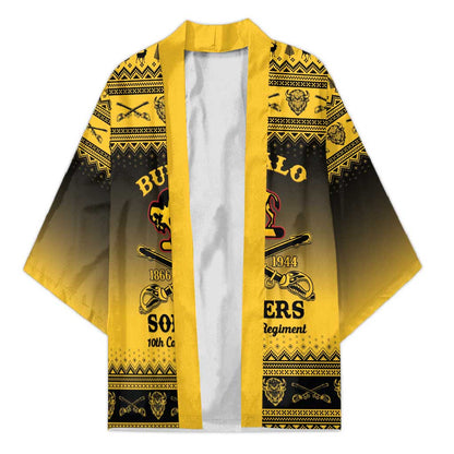 Buffalo Soldiers Christmas Kimono 10th Cavalry Regiment