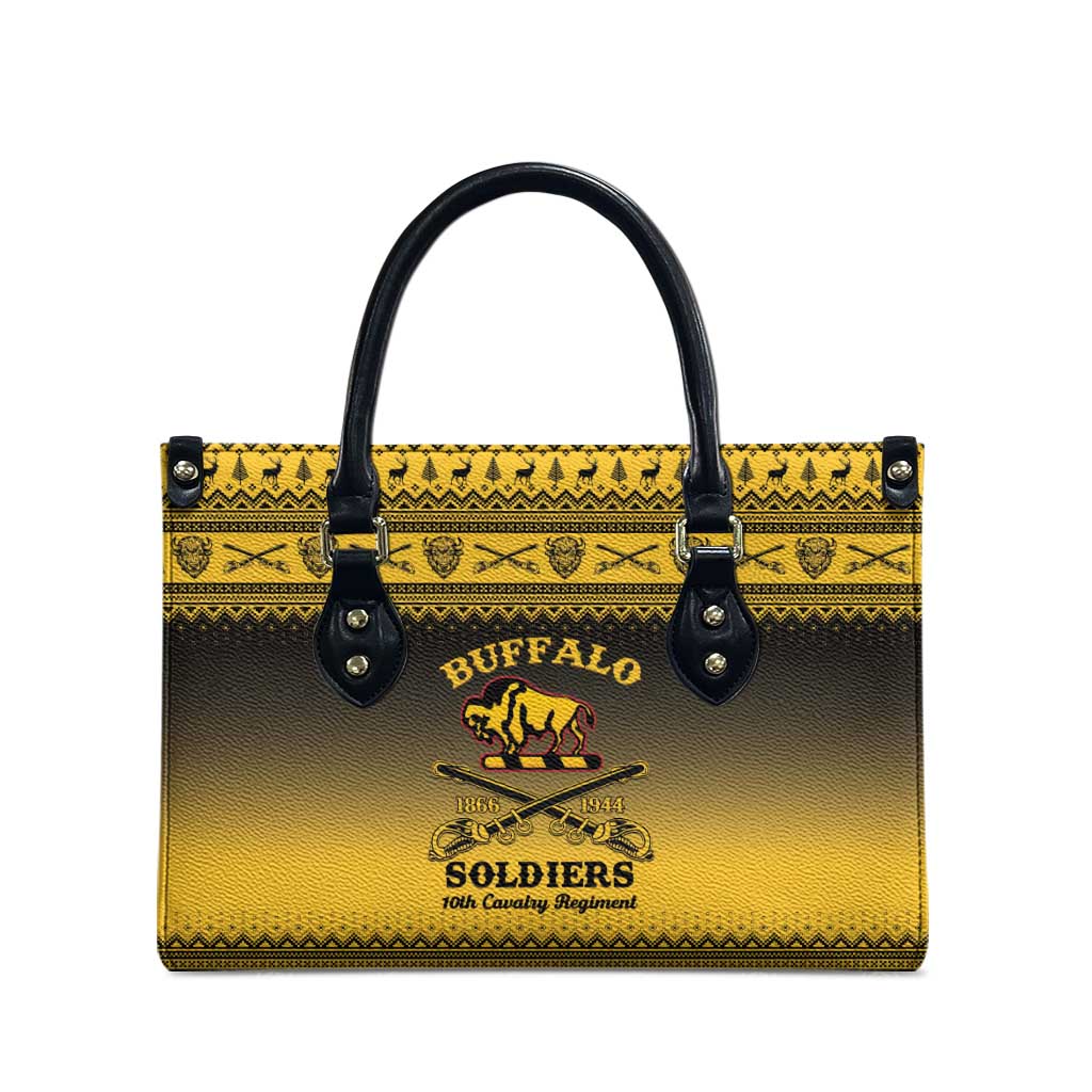 Buffalo Soldiers Christmas Leather Bag 10th Cavalry Regiment